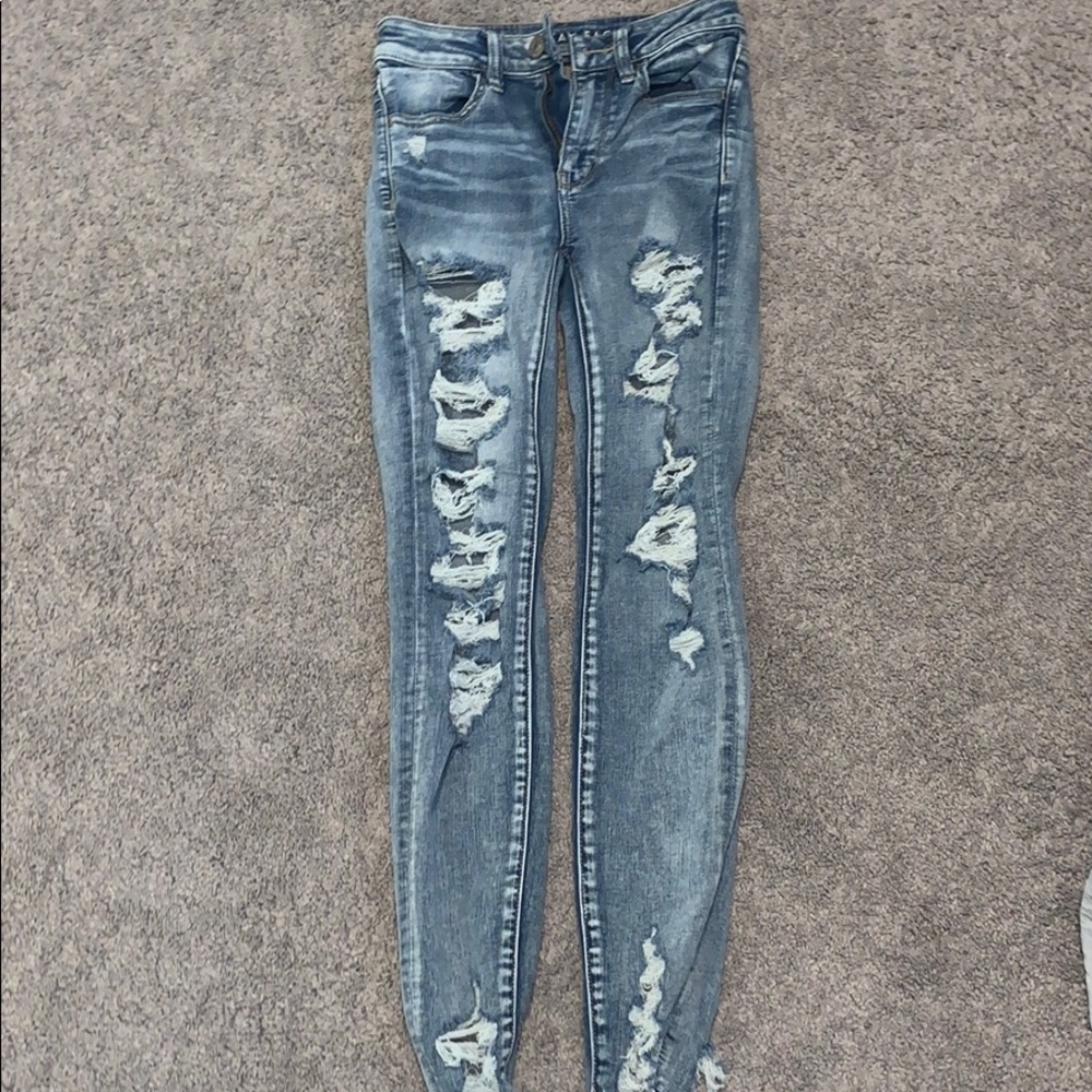 American Eagle ripped jeans